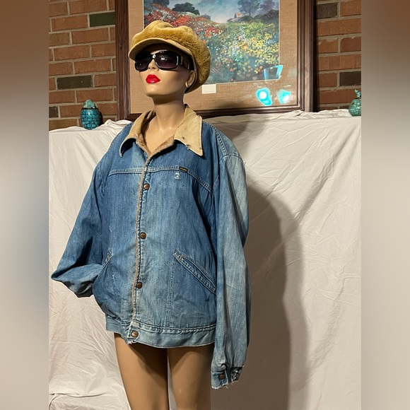 XXL Vintage Rough Round The Edges Faded Maverick Trucker Jacket - Picture 3 of 14